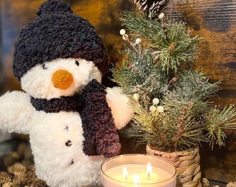 Faux Fur Snowman Crochet Pattern: Extra Fluffy Amigurumi (PDF Pattern)
