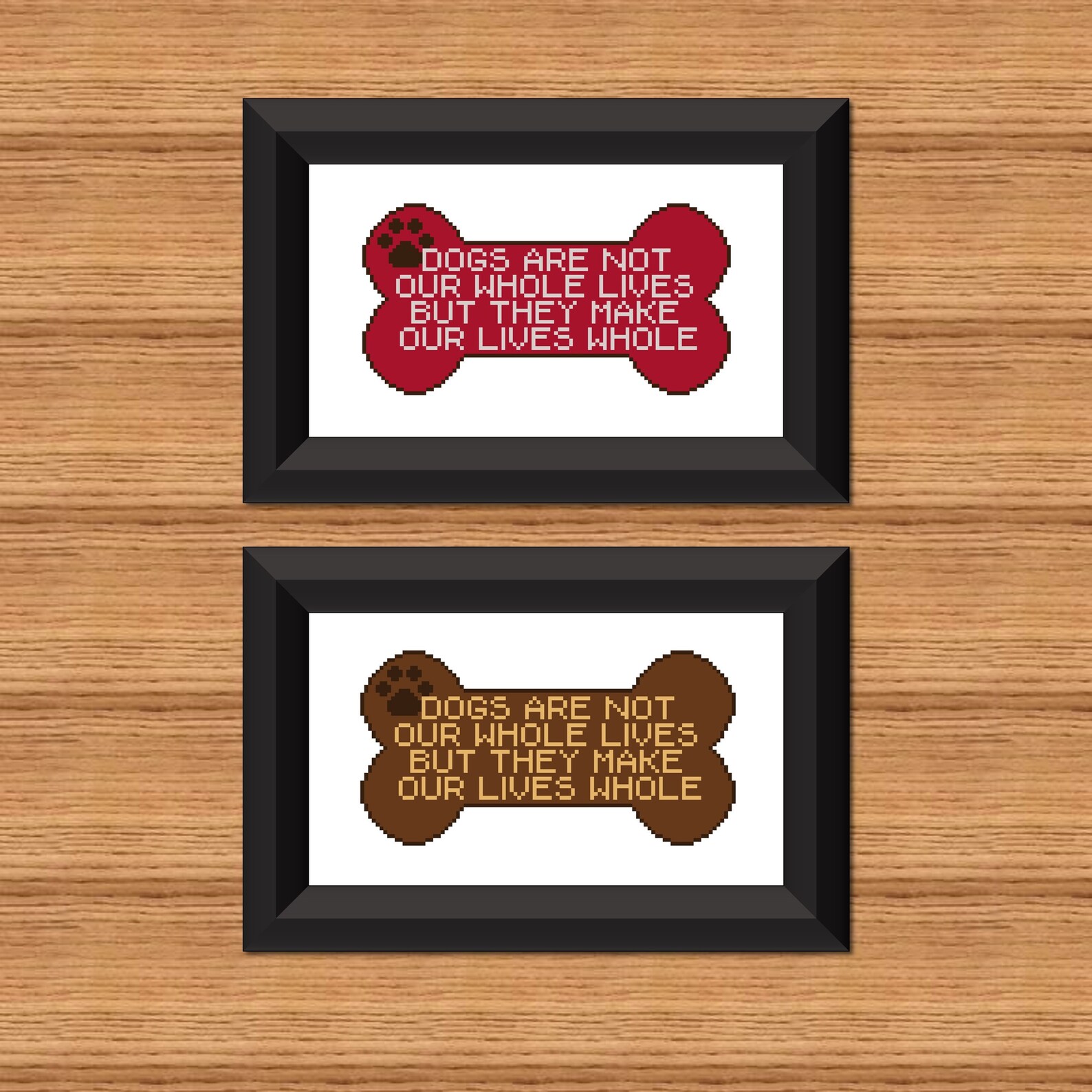 Dog Cross Stitch Pet Cross Stitch Animal Cross Stitch Dog Bone Paw