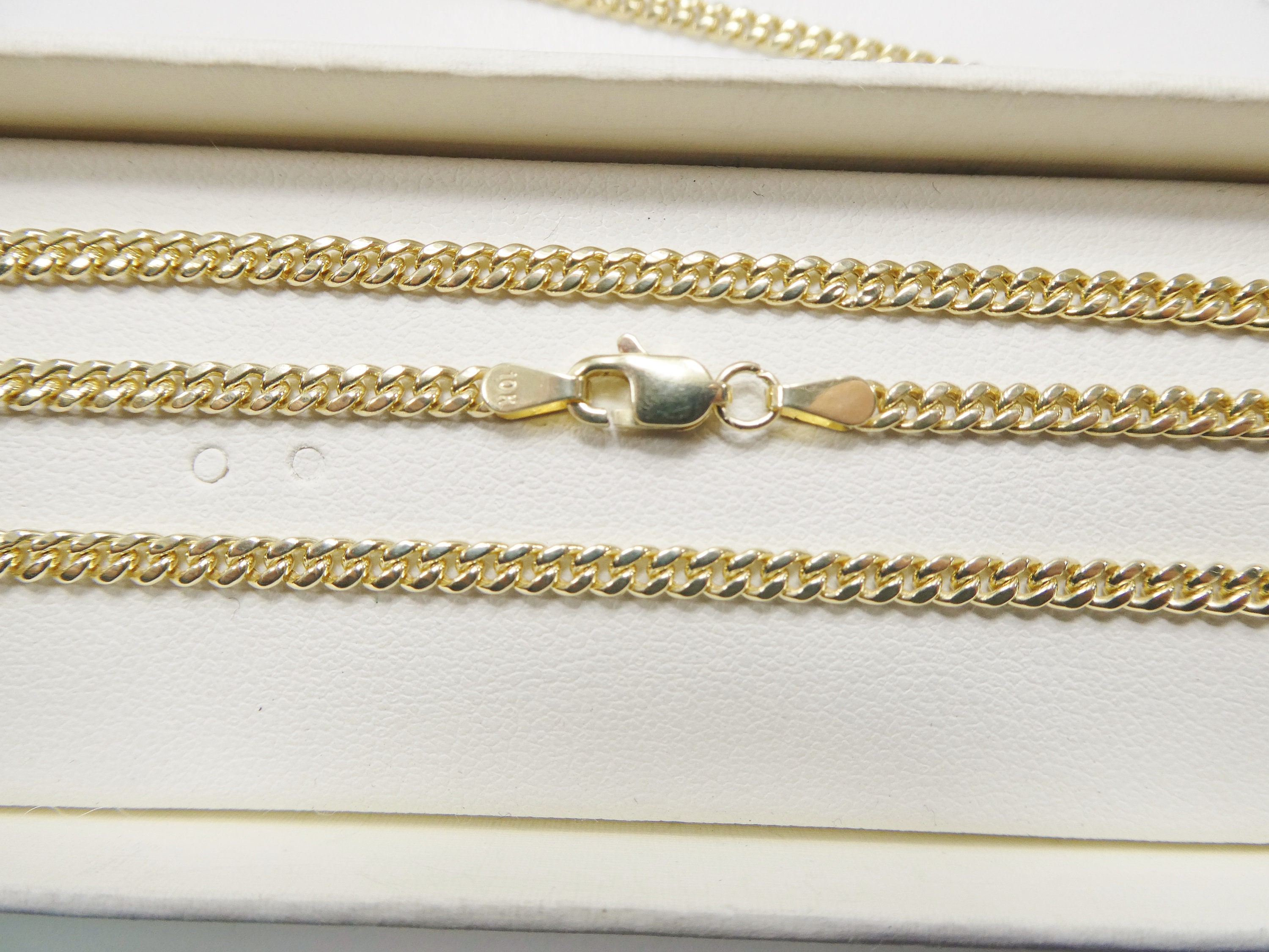 Collana a catena in oro giallo 14 carati, 3,6 mm e
