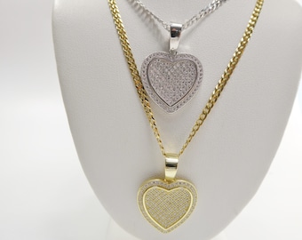 Ciondolo Medaglione A Cuore In Argento 925 Con Catena Box 18 Cm – Regalo Romantico - Foto 2