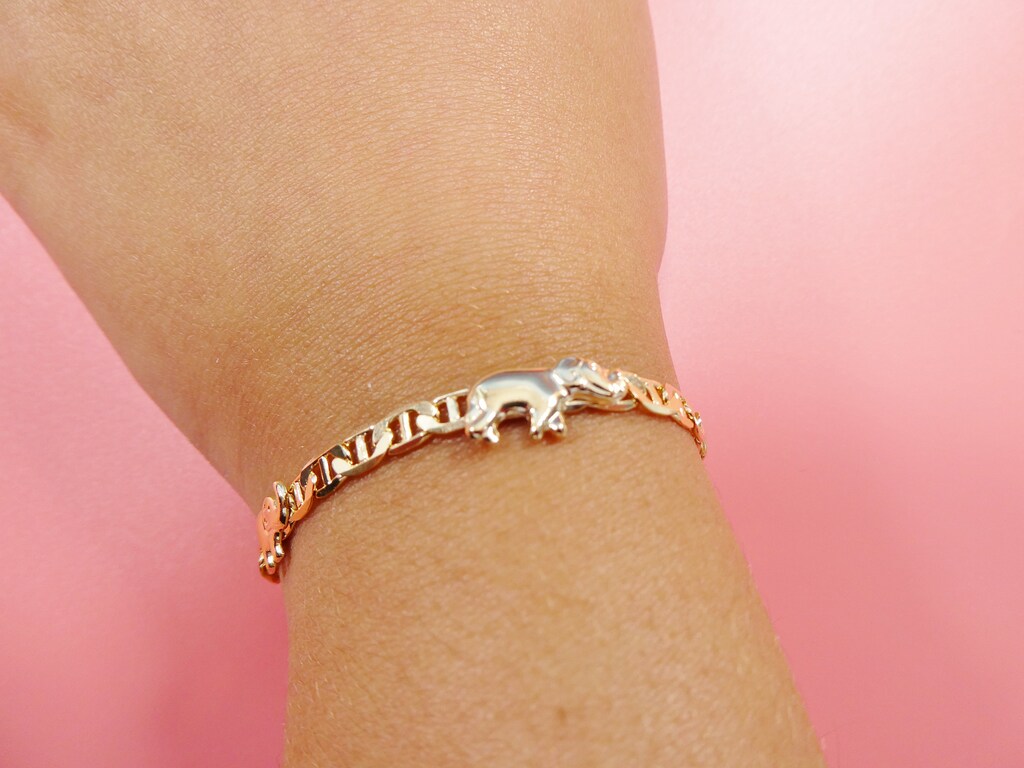 Bracciale Elefante Portafortuna In Acciaio Inox Con Perline Di Giada – Rosso E Nero
