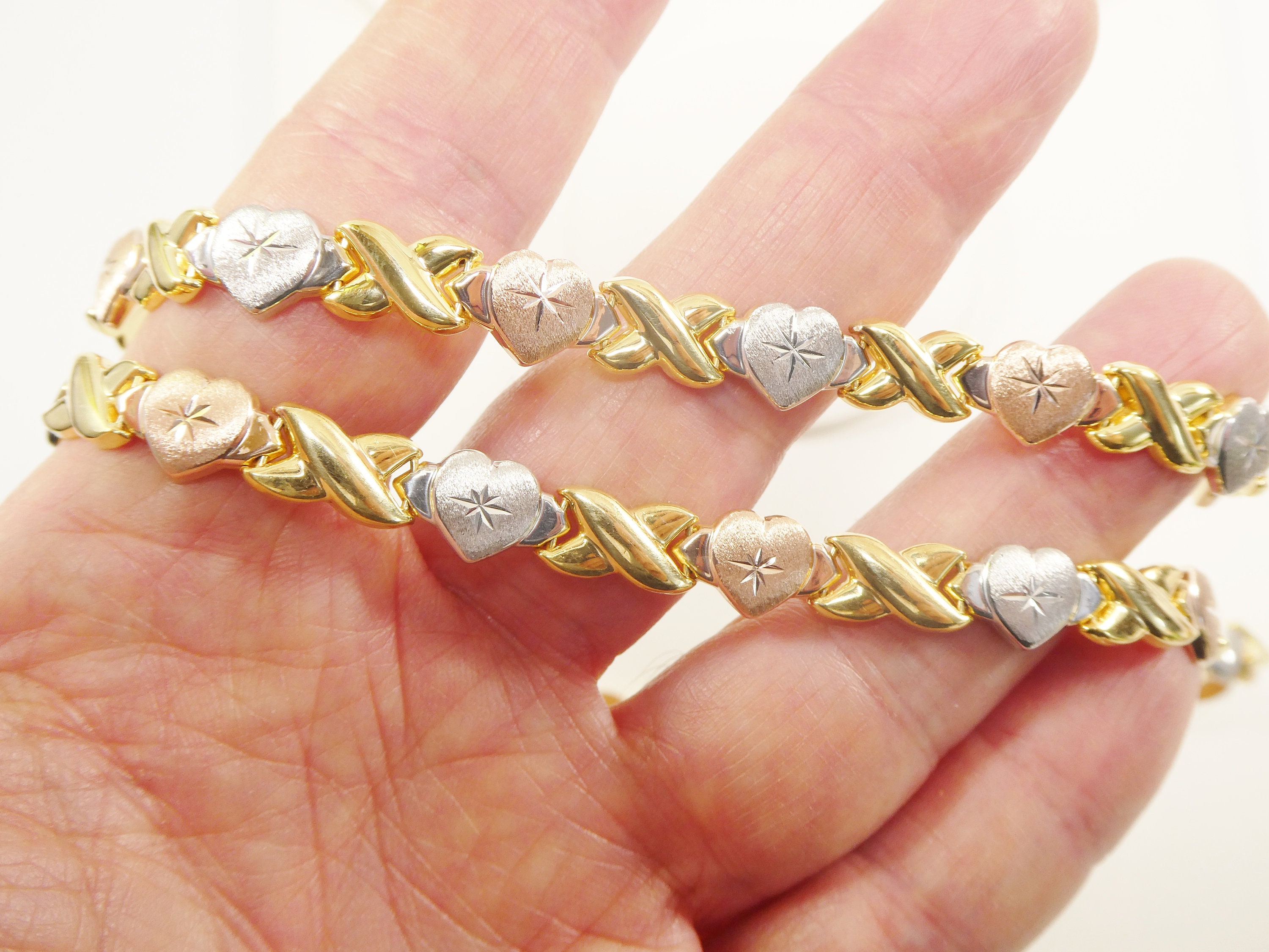 GOLDKLEIN Schmuckset Edelstahl Schmuck Armband Halskette Set Vergoldet 2 Tlg Angebot Inkl Schmuckbox S04cz0gg