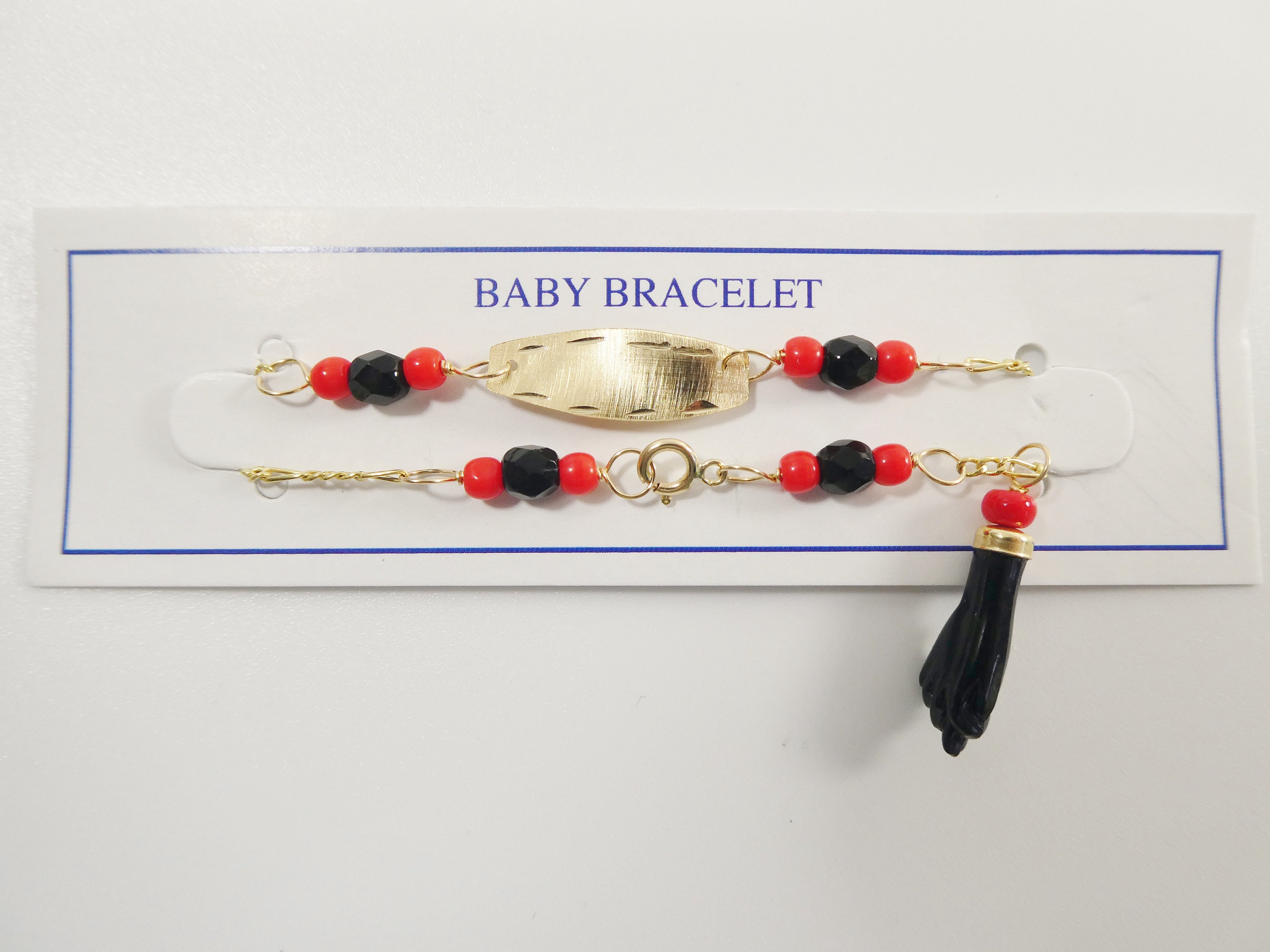 Azabache Bracelet for Baby 3 Pieces Figa Hand Red Bracelet for Protection  Baby Boy Simulated Azabache Hand Charm Chain Bracelets for Boys Girls