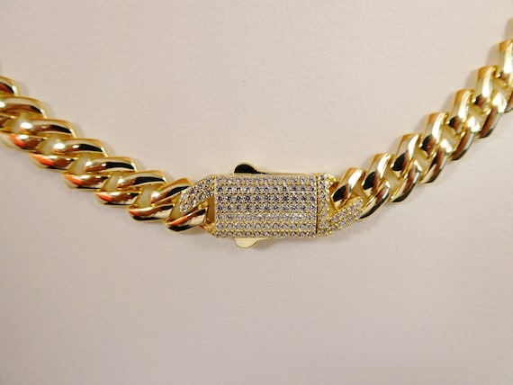 Collana in oro giallo 9K con catena a croce 14 - King's Pocket