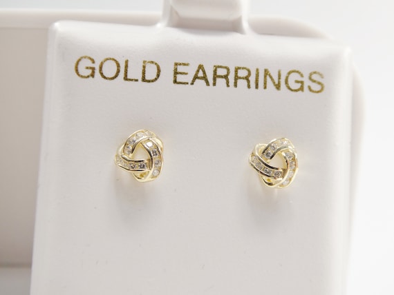 Orecchini in oro bianco con zirconia cubica