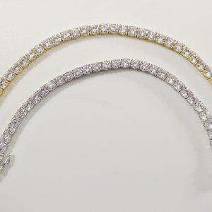 real 925 sterling silver 4MM 6 INCH / 6.5 INCH tennis bracelet