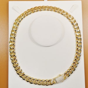 18k gold filled Monaco necklace choker necklace 12MM 16" 18" 20" length