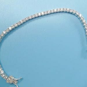 real 925 sterling silver 2.5MM 6 INCH tennis bracelet