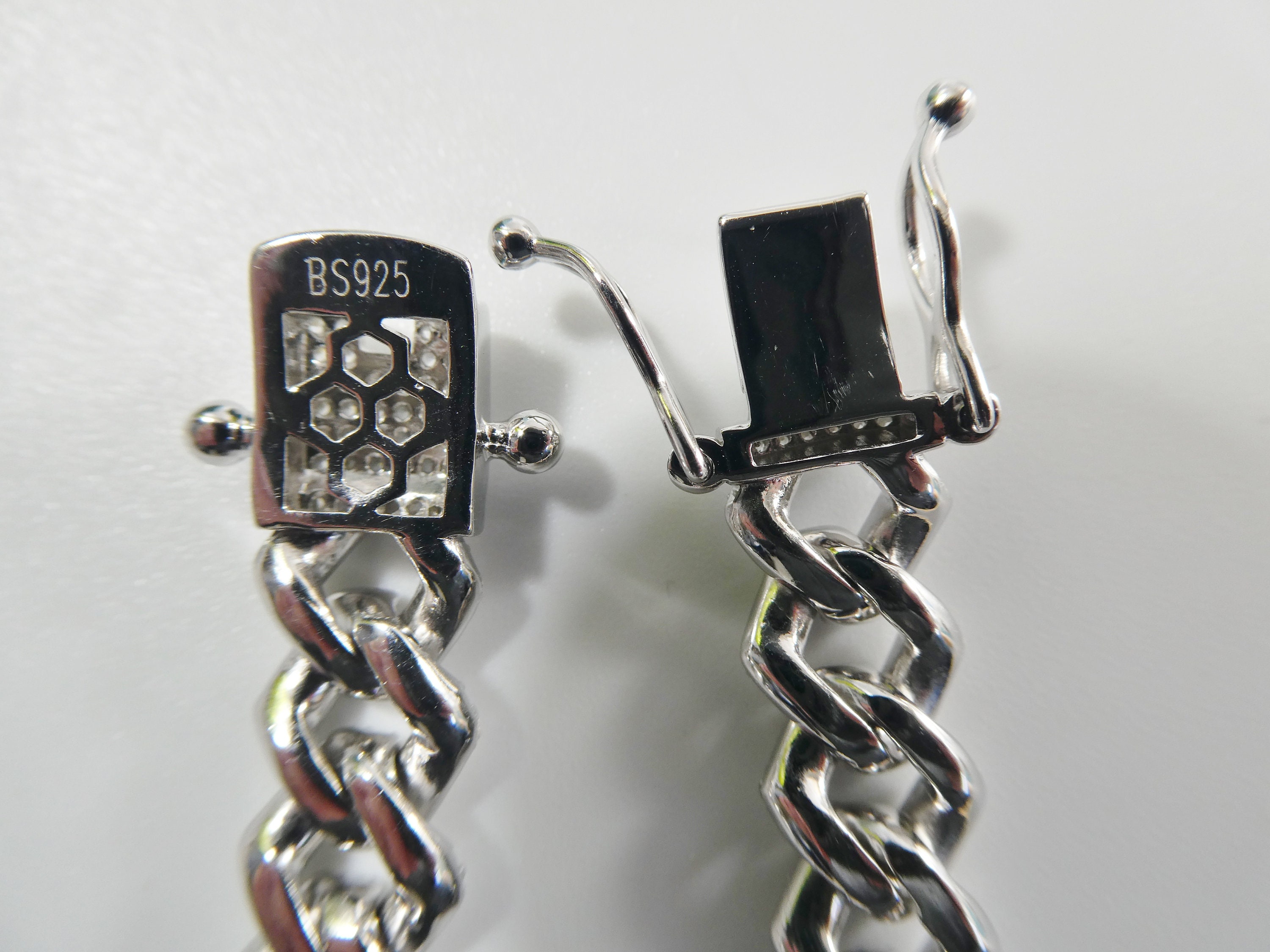 Real 925 Sterling Silver Monaco Full Micro Fave Setting