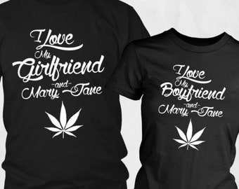 Dating & Mary Jane T-shirts - Couples Gift Set