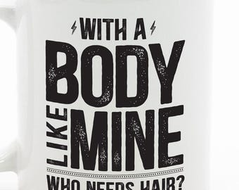 Body Positive Bald Dad - Funny Coffee Mug
