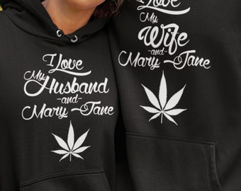 Marriage & Mary Jane Hoodies - Stoner Couple Gift Set