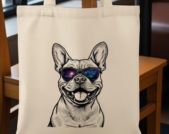 Intergalactic French Bulldog Tote Bag