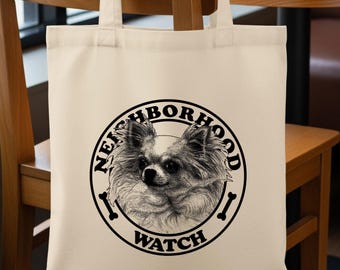 Fluffy Guardian Chihuahua Tote Bag