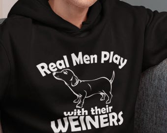 Men & Their Weiners Dachshund - Dog Dad Hoodie