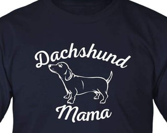 Dachshund Mom Tee - Stylish Doxie Mama Shirt - Perfect Gift for Dog Lovers - Soft Cotton Casual Wear - Variety of Sizes