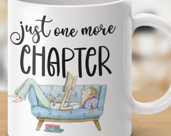 Just One More Chapter Bookworm Couch Potato Mugs
