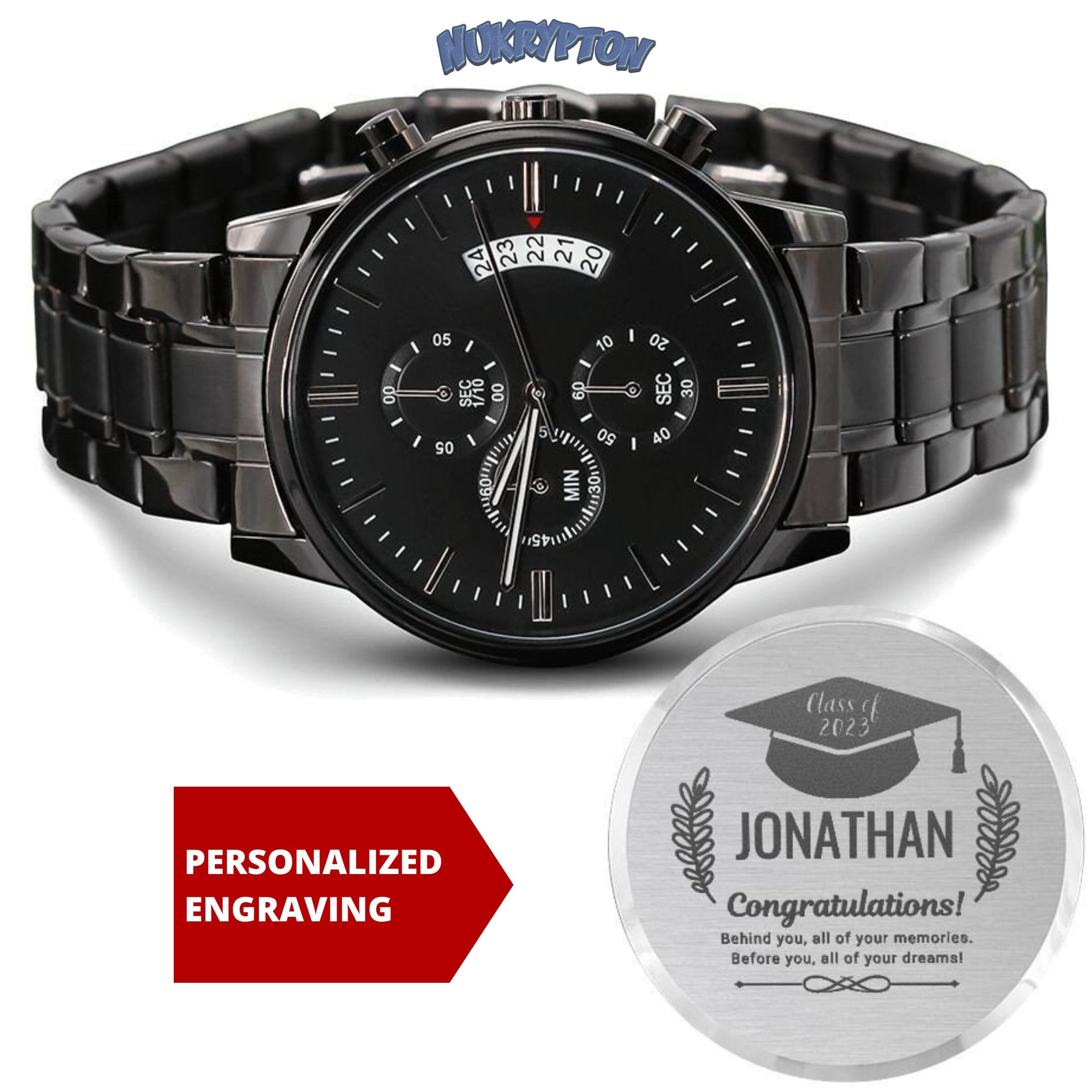Graduation Gift Watch Gift for Him Masters Degree Doctorate