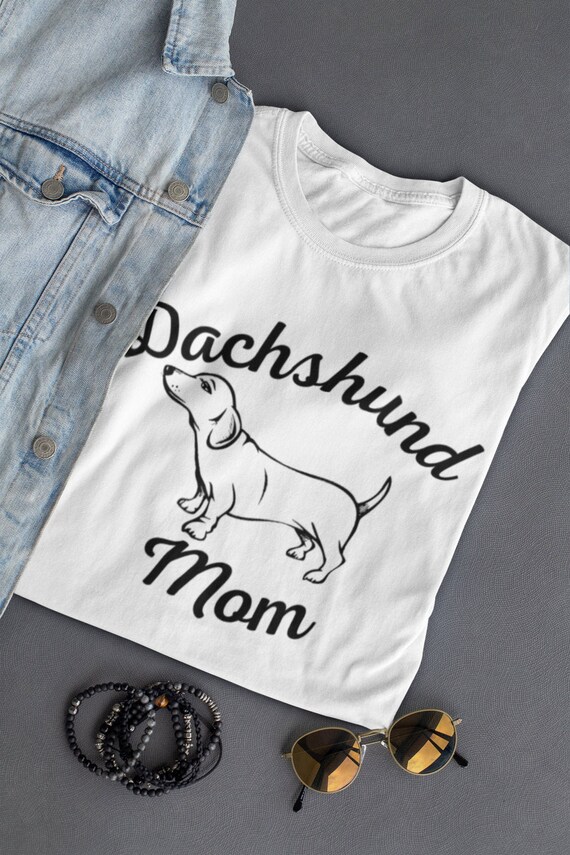 Dachshund Mom Shirt: Unisex Doxie Shirt - Dachshund Gift for Dog Mom - Dachshund Lover Tee - Doxie Gift for Her - Dachshund Mom Tshirt by NuKryptonDotCom
