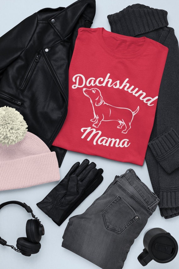 Dachshund Mama Shirt: Unisex Doxie Shirt - Dachshund Gift for Dog Mama - Dachshund Lover Tee - Doxie Gift for Her - Dachshund Mama Tshirt by NuKryptonDotCom