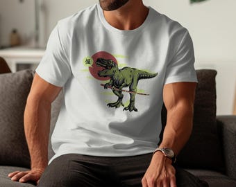 Ninja T-Rex Fierce Samurai Dinosaur T-Shirt