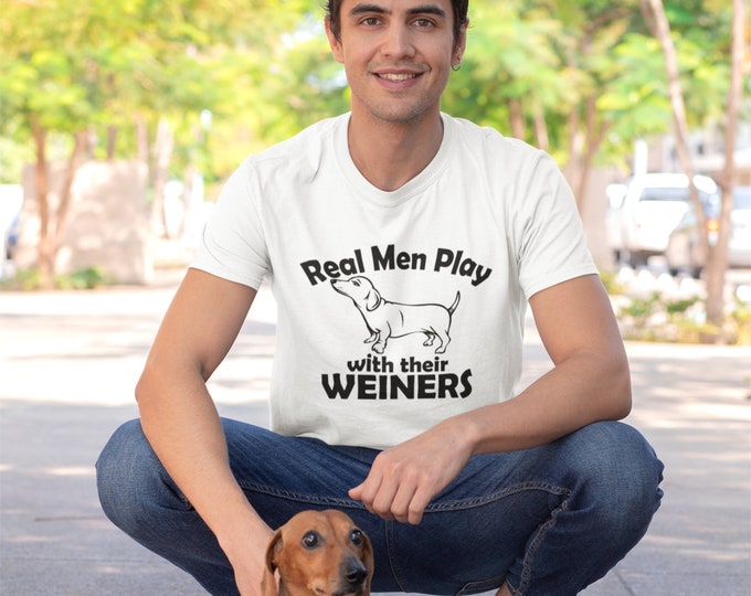 Featured listing image: Men & Their Weiners - Dog Dad T-shirt