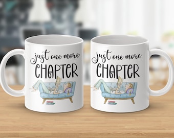 Just One More Chapter Bookworm Couch Potato Mugs