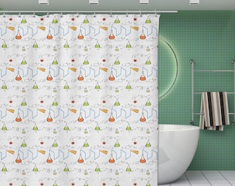 Beakers & Formulas Shower Curtain