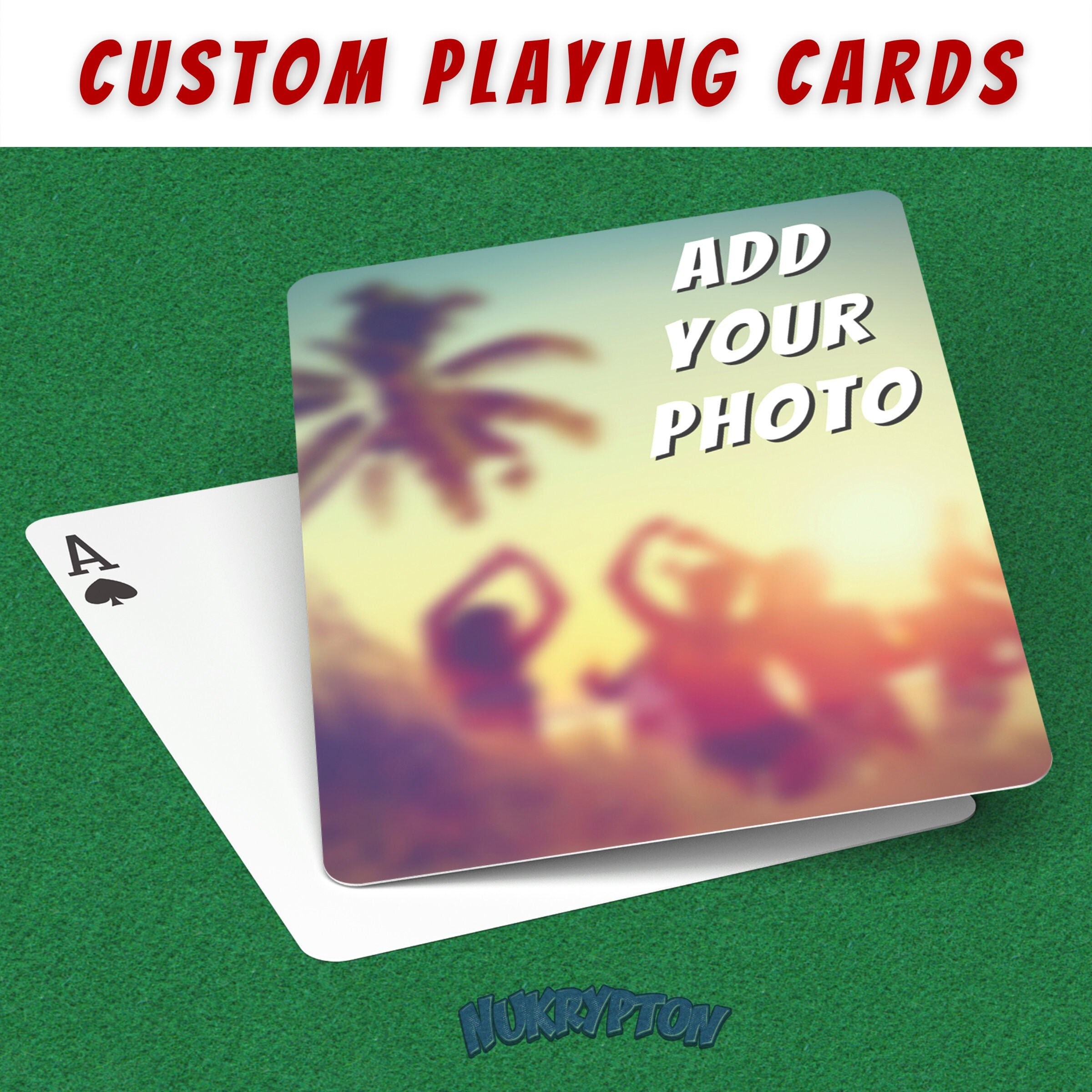 Playing Cards Blank Middle Digital File Customize It Yourself With