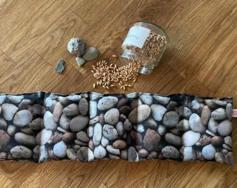 NEU! Zauberhaftes Körnerkissen Motiv „Steine“ | Bio Dinkel | 5 Kammern | für Deine Entspannung
