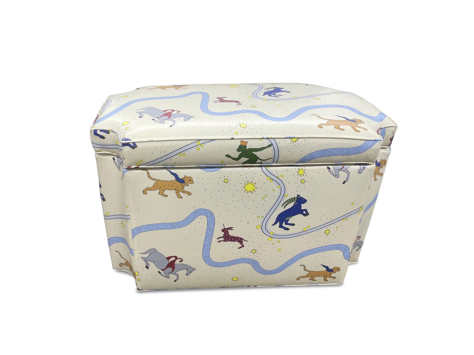 Babyhug 3 Layers High Density Plastic Storage Cabinet Teddy Print With Wheels - White