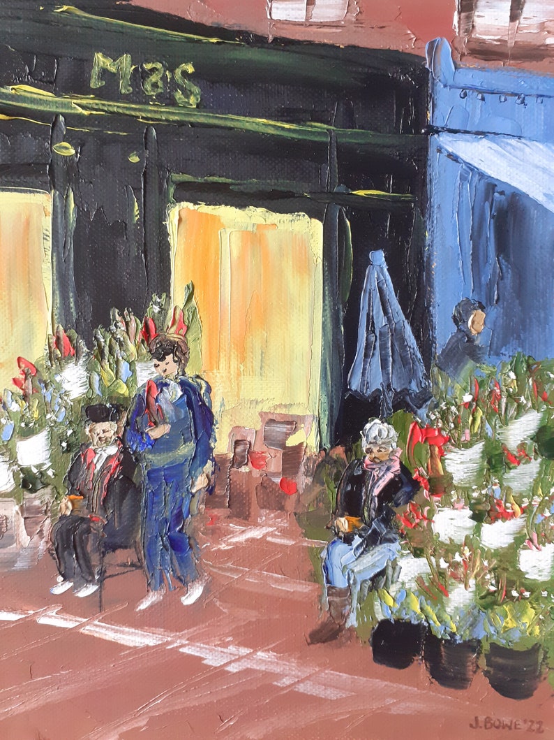Flower Sellers Duke St. Dublin Oil Painting Ireland Etsy