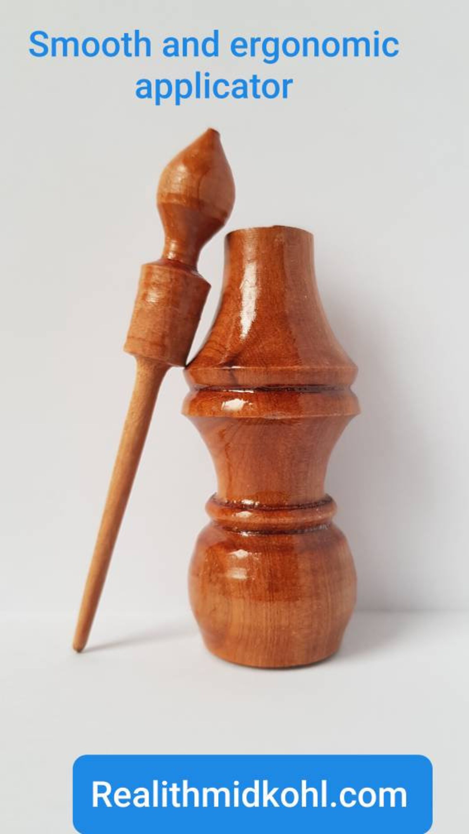 Empty Hand Made Wooden Kohl Holder With Applicator makhala Etsy