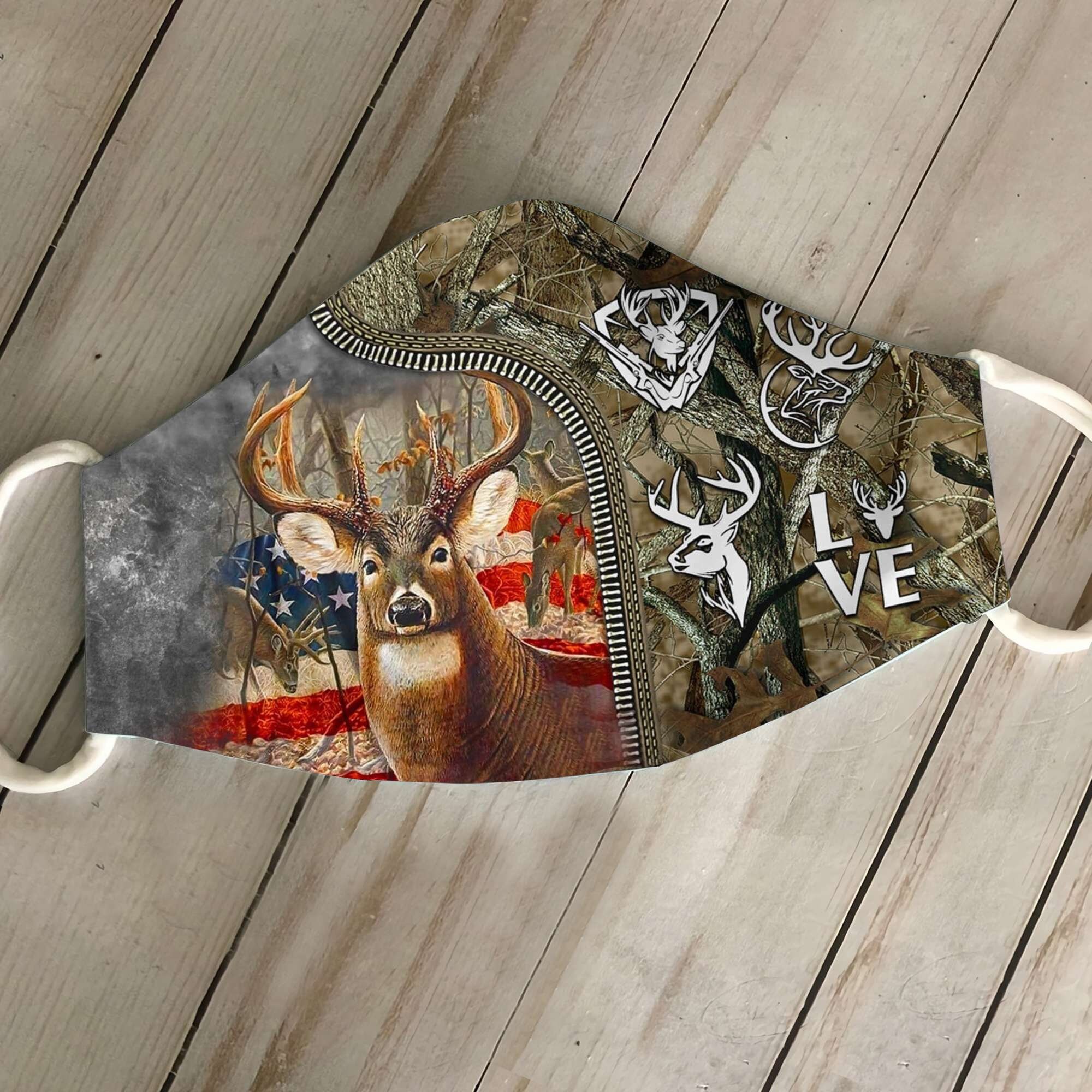 Deer Hunting Face Mask Hunting Mask 3 Layer Face Mask Adult Etsy