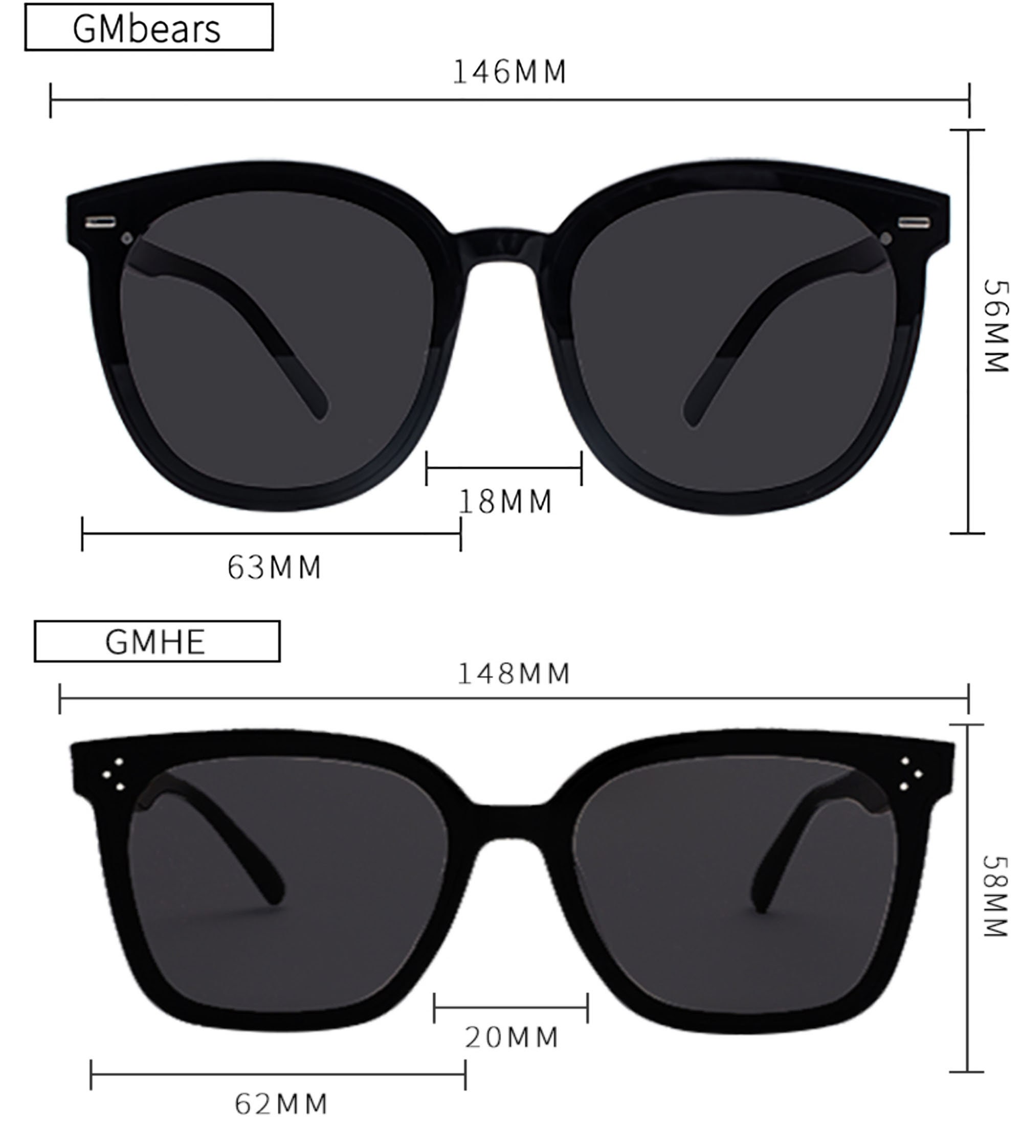 GM sunglasses womenLarge Thick Frame Fashion SunglassesUV | Etsy