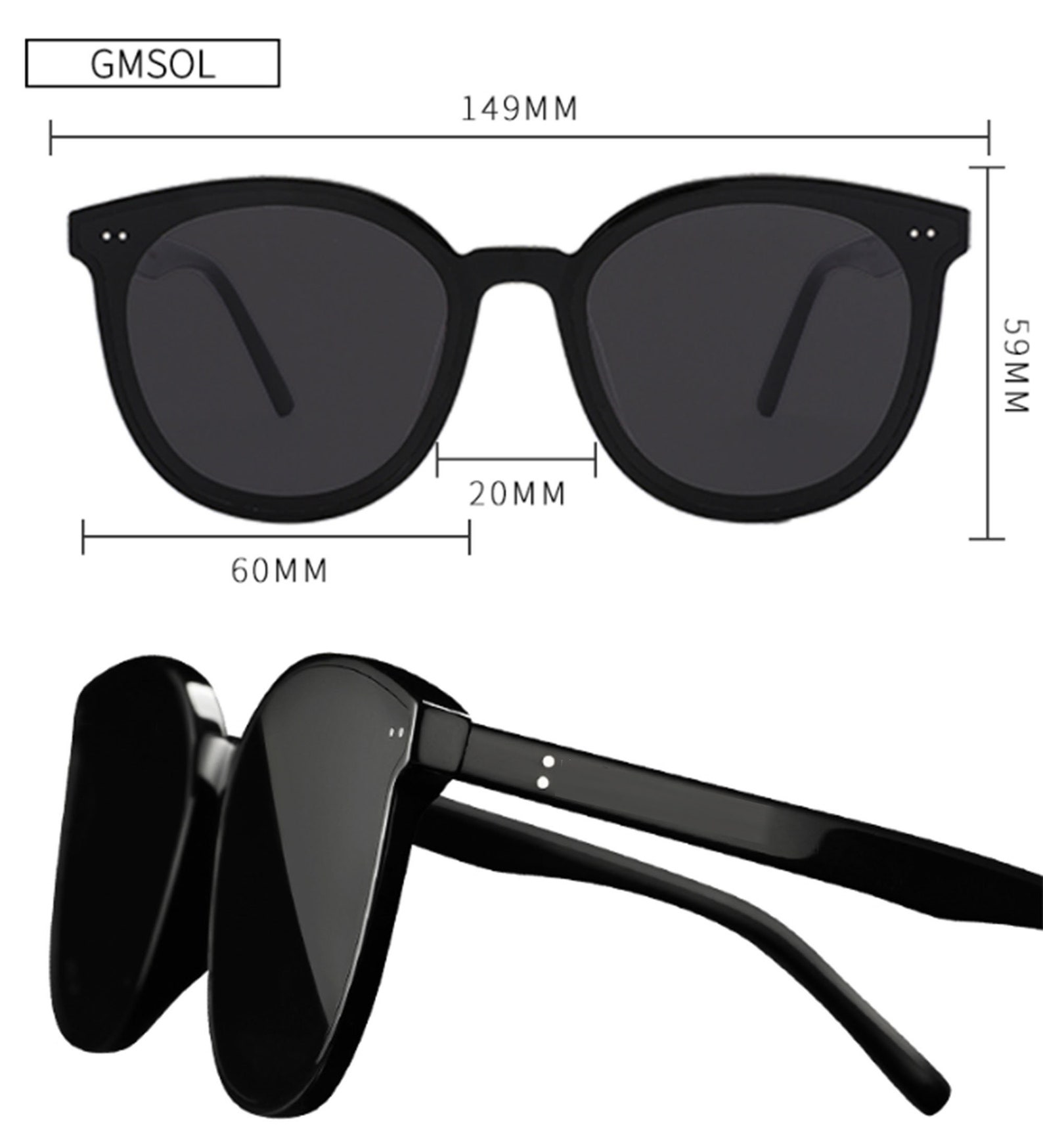 GM sunglasses womenLarge Thick Frame Fashion SunglassesUV | Etsy