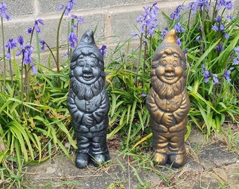 Garden Gnomes  Concrete Cement Garden Décor Gnome  Hand-Painted Gnomes & Garden Ornaments  Concrete Cement Garden Gnome