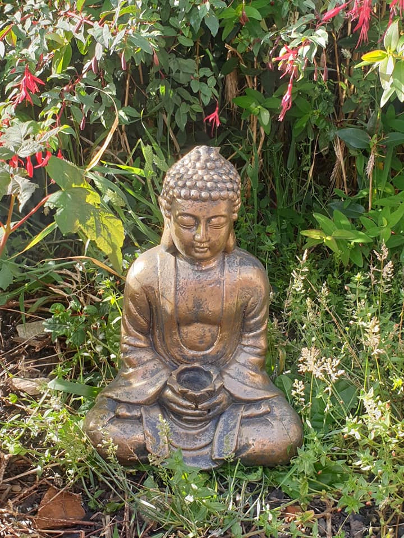 Large Buddha garden ornament Etsy