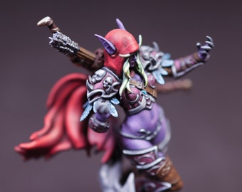 3D printed Sylvanas from World of Warcraft