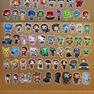 Lot of Funko Pop Style Stickers Variants Set
