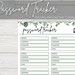 Password Keeper Printable Log Bullet Journal for A4 and A5 Planners ...