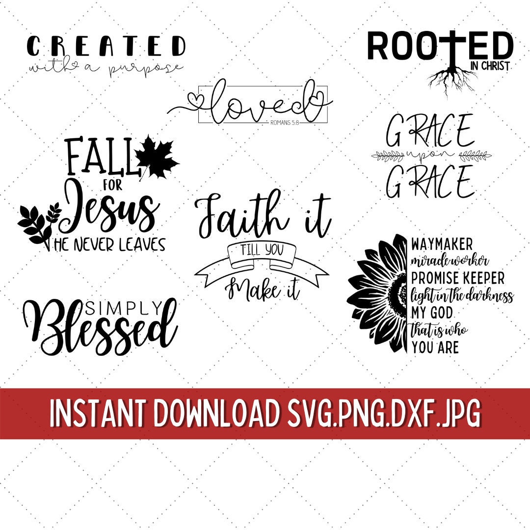 Christian SVG Bundle, Christian SVG Files, Christian Svg for Shirts