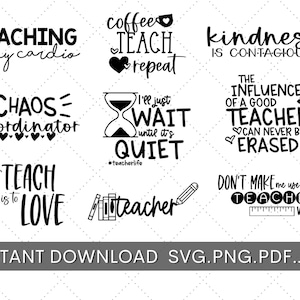 Lehrer SVG-Dateien, Lehrer SVG Bundle, Lehrer Clipart, SVG-Lehrer, Lehrer Stimme Svg