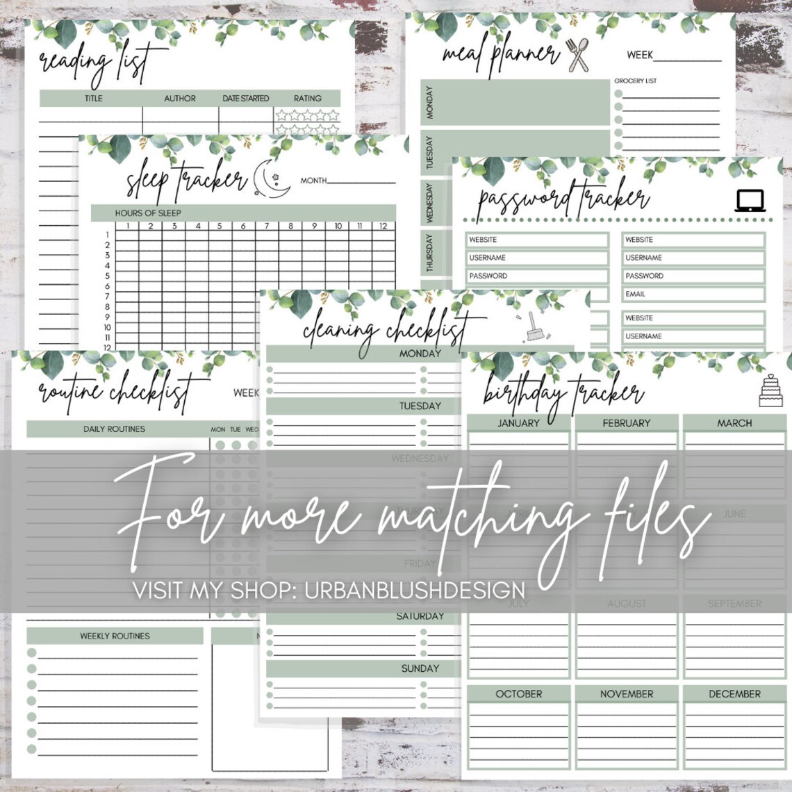 Password Keeper Printable Log Bullet Journal for A4 and A5 | Etsy