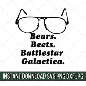 The Office SVG, Dwight Schrute SVG, Schrute Farms SVG, Bears Beets Battlestar Galactica svg, Michael Scott svg, Jim Halpert svg