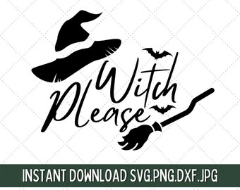 Witch Please SVG, Basic Witch SVG, Witches Brew SVG, Resting Witch Face svg, Witches Broom svg, Black Cat svg, Witch svg, Halloween svg
