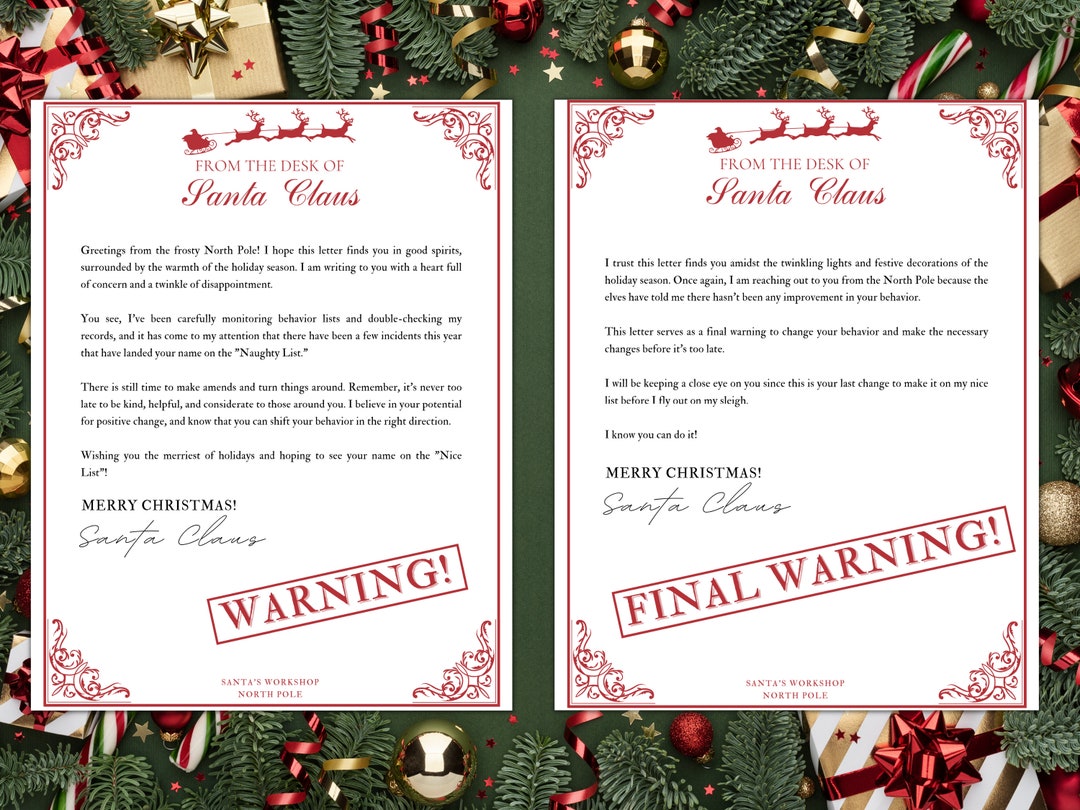 Ready to Print Official Warning Letter and Final Warning Letter From ...