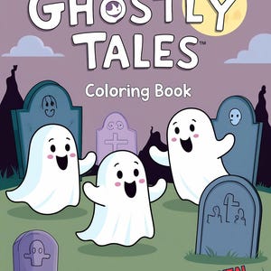 Ghostly Tales: Gruseliges Malbuch zum Ausdrucken für Kinder und Erwachsene! (Sofortiger PDF Digitaler Download) SALE!