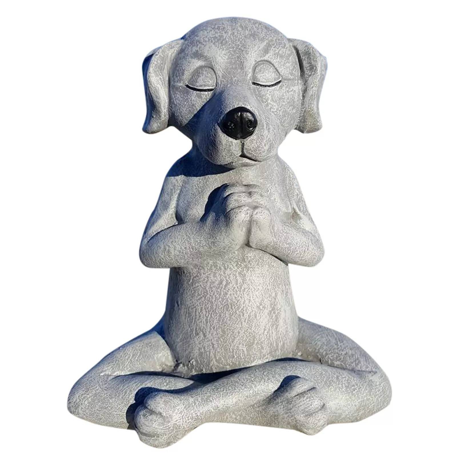 Meditating Dog Statue Meditation GiftMeditating Dog Statue Etsy
