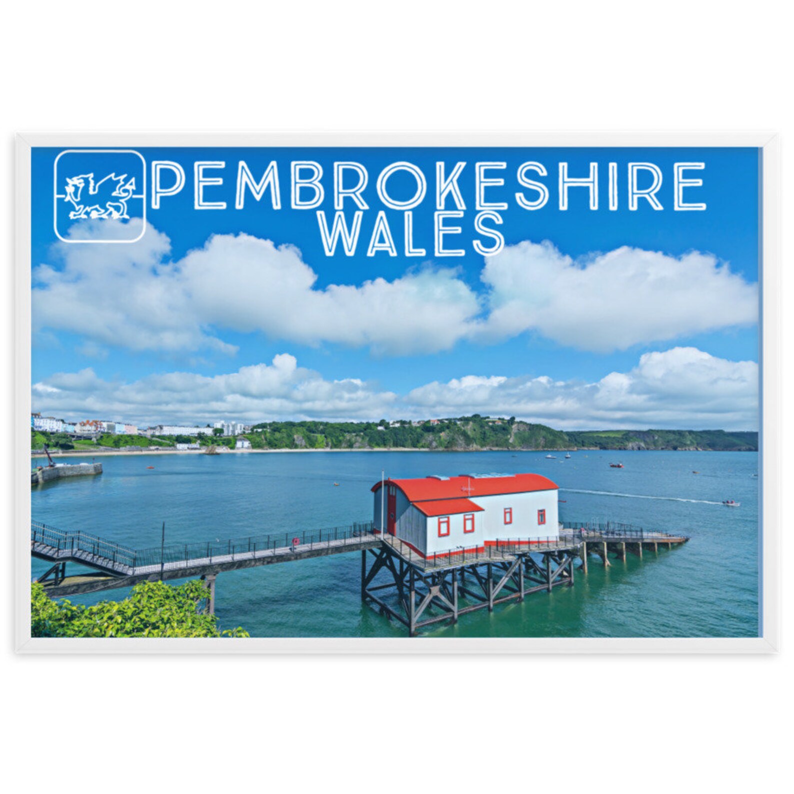 Pembrokeshire Framed Wall Art Pembrokeshire Coast Path Etsy